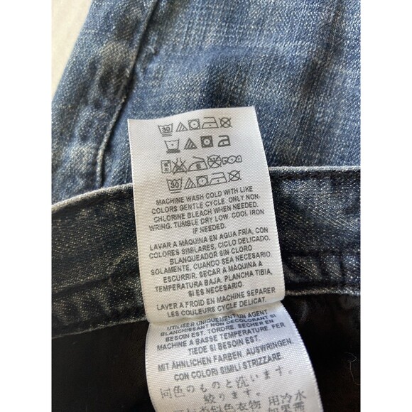 Guess Mens Relaxed Straight Rowland Fit Jeans Size 32X30 Dark Wash Retro Classic - Picture 8 of 11